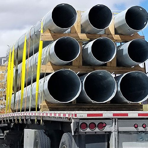 Fuentes Transportation - pipe hauling sq